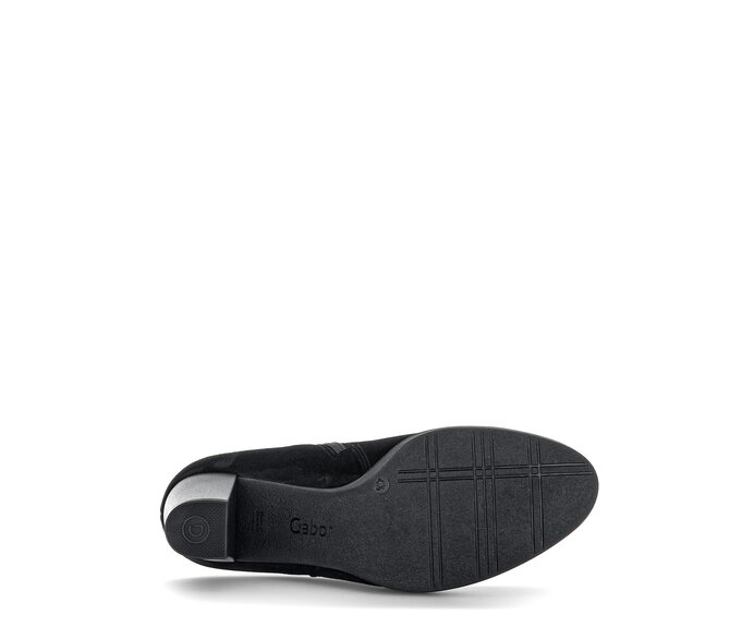 Gabor Plateau Stiefelette Schwarz - Rauleder