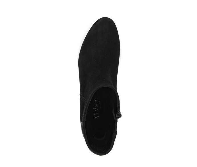 Gabor Plateau Stiefelette Schwarz - Rauleder