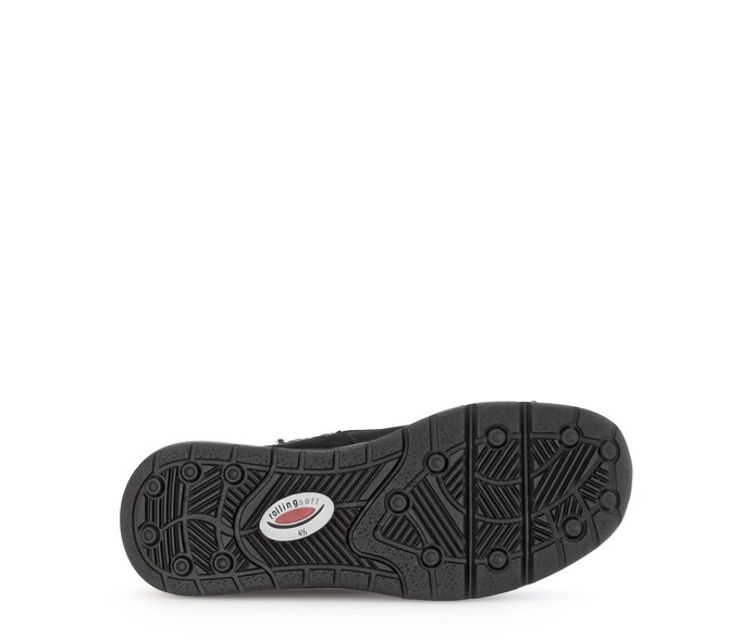 Gabor Sportliche Stiefelette Schwarz - Rauleder