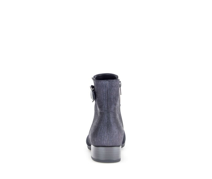 Gabor Elegante Stiefelette Blau - Materialmix Leder