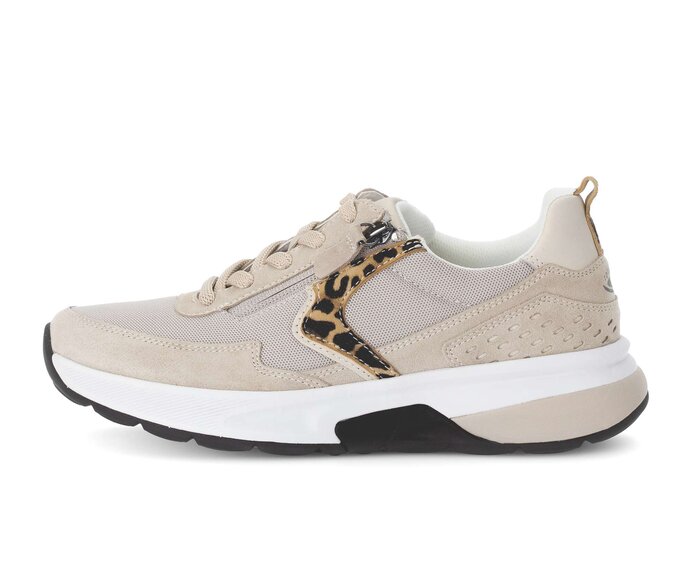 Gabor Sneaker Low Beige - Materialmix Leder/Lederimitat