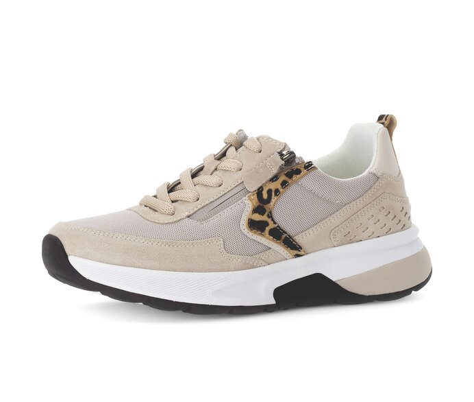 Gabor Sneaker Low Beige - Materialmix Leder/Lederimitat