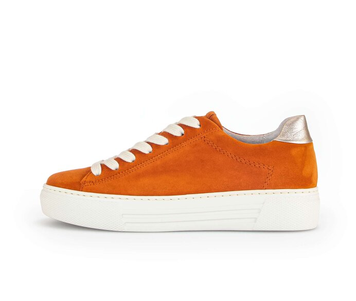 Gabor Sneaker Low Orange - Materialmix Leder