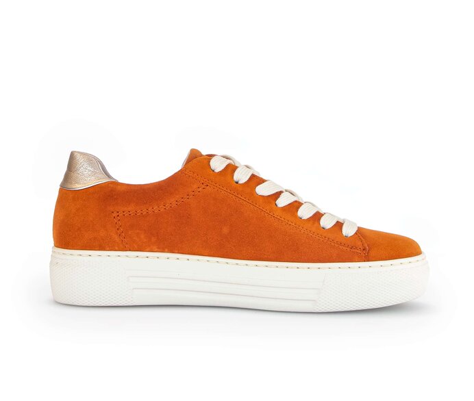 Gabor Sneaker Low Orange - Materialmix Leder