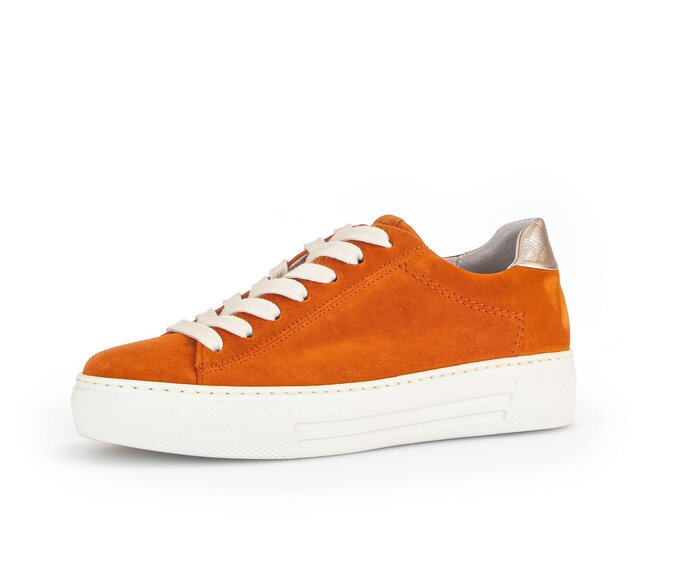 Gabor Sneaker Low Orange - Materialmix Leder