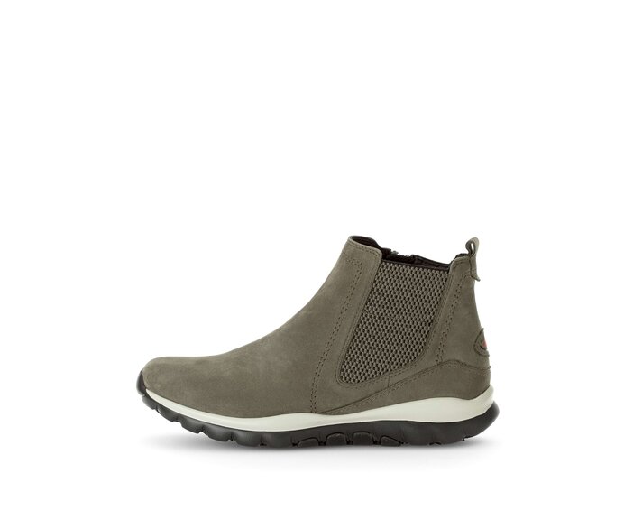 Gabor Sportliche Stiefelette Grün - Rauleder