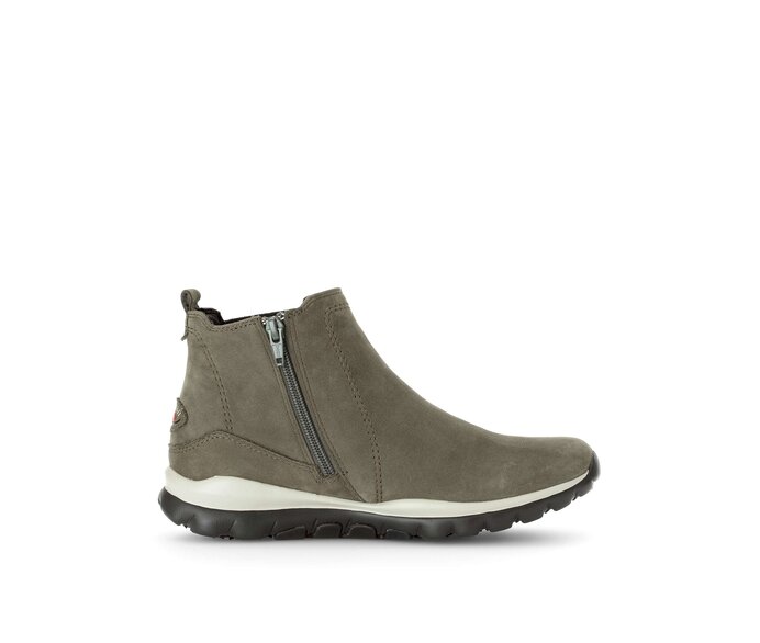 Gabor Sportliche Stiefelette Grün - Rauleder