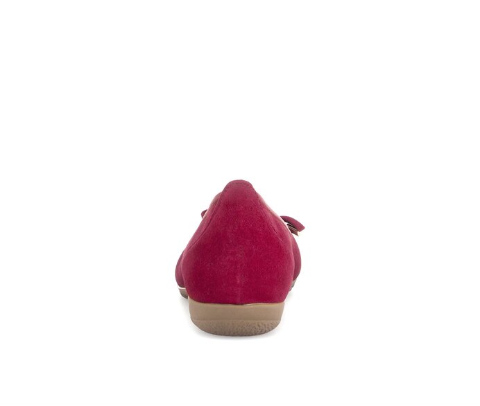 Gabor Sportliche Ballerina Rot - Rauleder