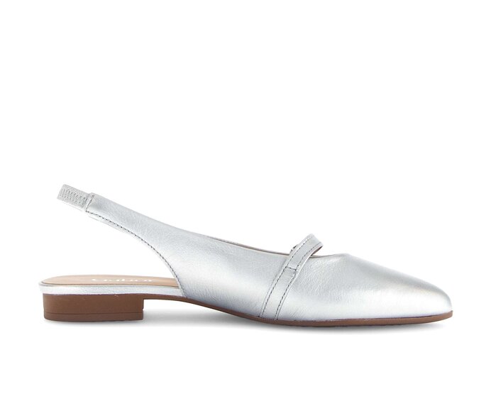 Gabor Slingpumps Silber - Effektleder