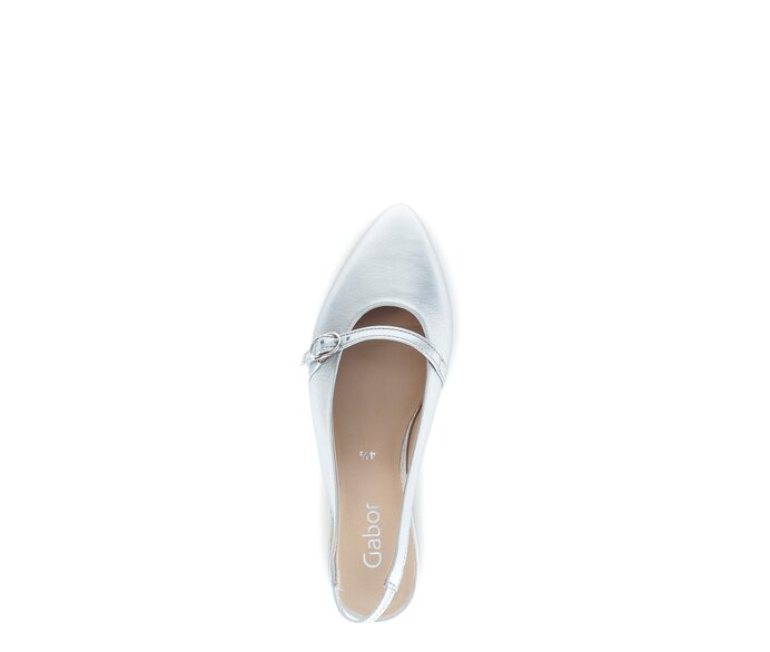 Gabor Slingpumps Silber - Effektleder