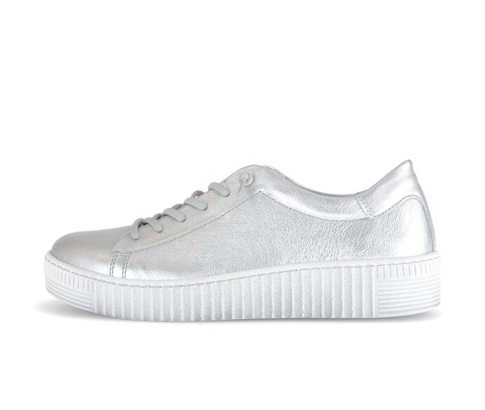 Gabor Sneaker Low Silber - Effektleder