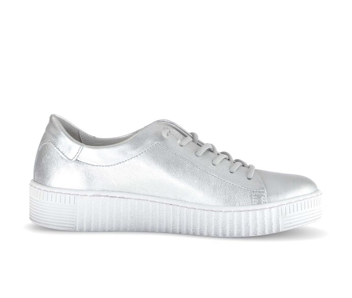 Gabor Sneaker Low Silber - Effektleder