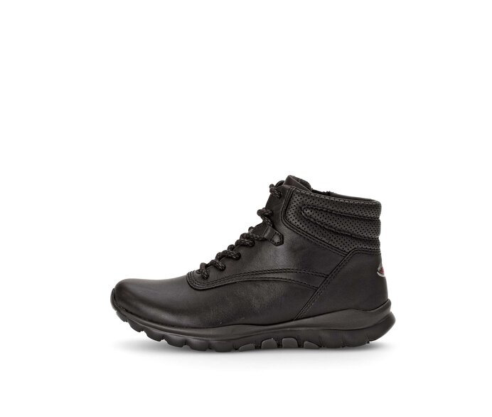 Gabor Sportliche Stiefelette Schwarz - Glattleder