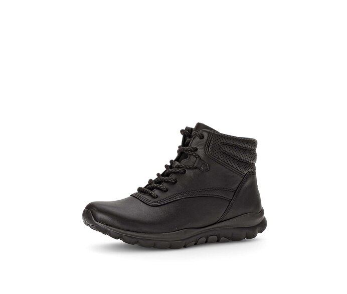Gabor Sportliche Stiefelette Schwarz - Glattleder