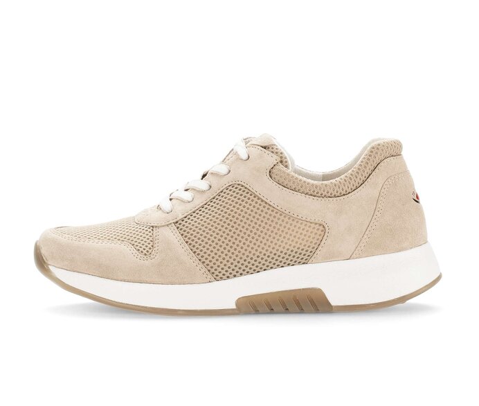 Gabor Sneaker Low Beige - Materialmix Leder/Lederimitat
