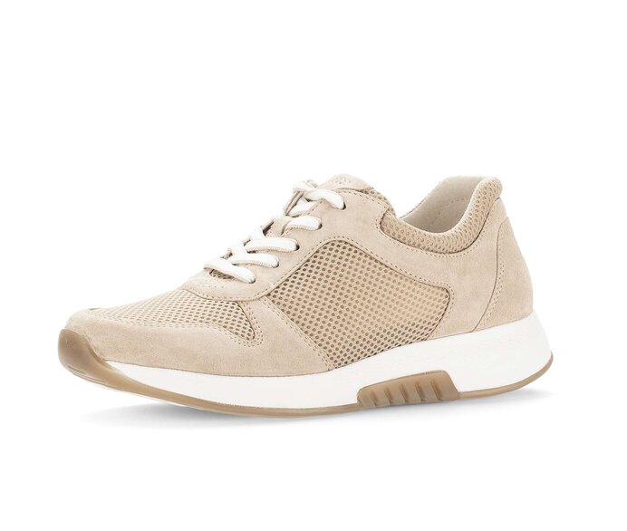 Gabor Sneaker Low Beige - Materialmix Leder/Lederimitat