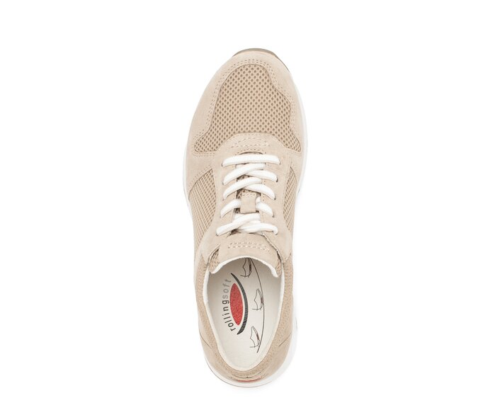 Gabor Sneaker Low Beige - Materialmix Leder/Lederimitat