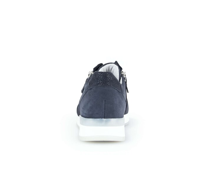 Gabor Sneaker Low Blau - Materialmix Leder