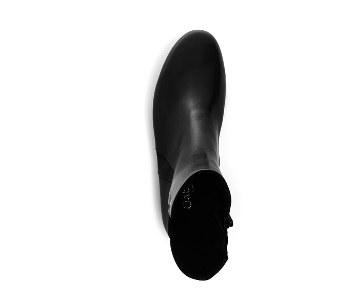 Gabor Sportliche Stiefelette Schwarz - Materialmix Leder
