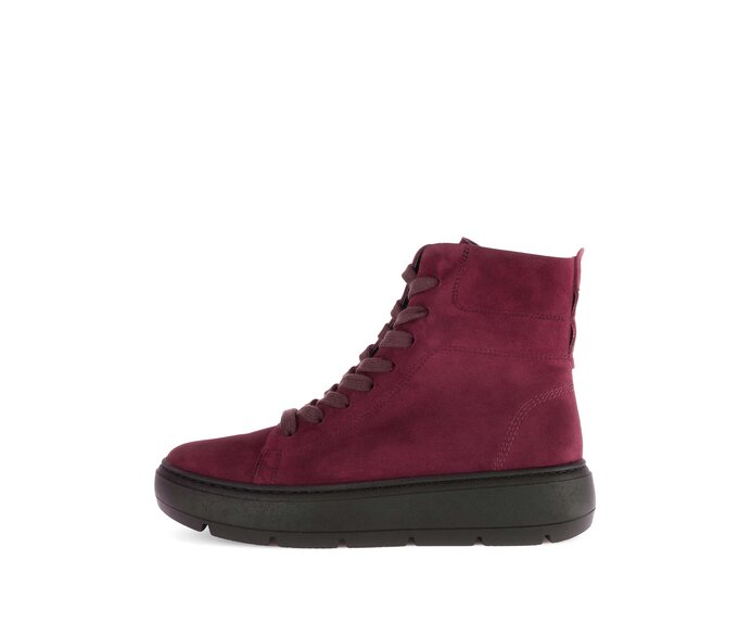 Gabor Sportliche Stiefelette Rot - Rauleder