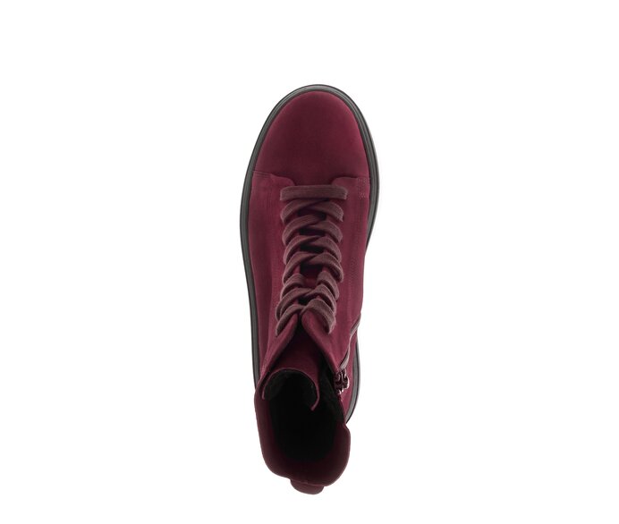 Gabor Sportliche Stiefelette Rot - Rauleder