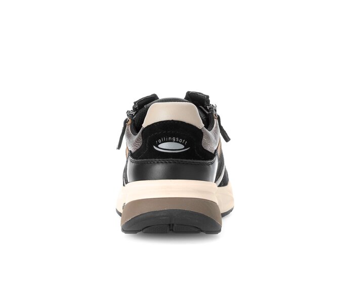 Gabor Sneaker Low Schwarz - Materialmix Leder/Lederimitat