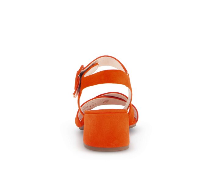 Gabor Riemchensandale Orange - Rauleder