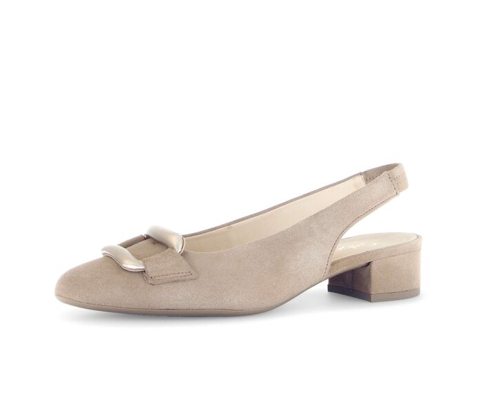 Gabor Slingpumps Beige - Rauleder
