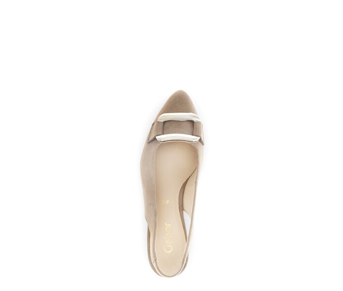 Gabor Slingpumps Beige - Rauleder