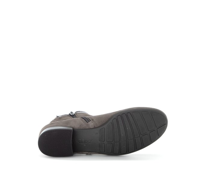 Gabor Sportliche Stiefelette Grau - Materialmix Leder