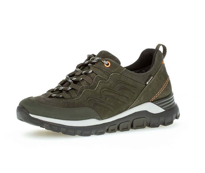Gabor Sneaker Low Grün - Materialmix Leder/Lederimitat