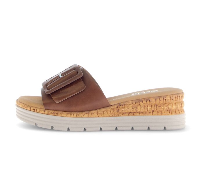Gabor Pantolette Beige - Glattleder