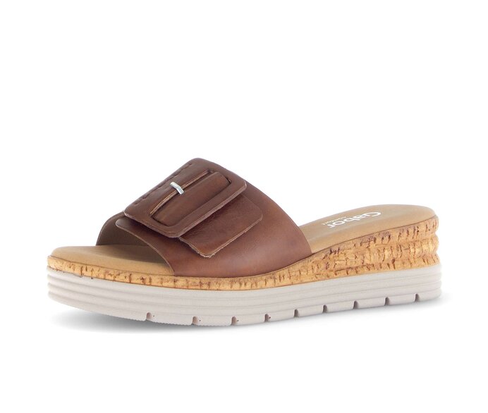 Gabor Pantolette Beige - Glattleder