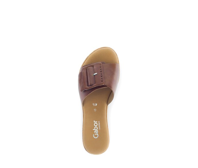 Gabor Pantolette Beige - Glattleder