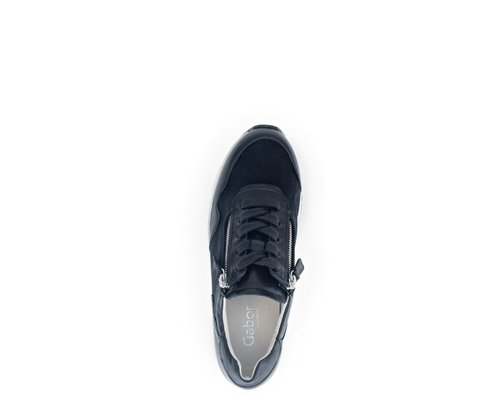 Gabor Sneaker Low Blau - Materialmix Leder/Lederimitat