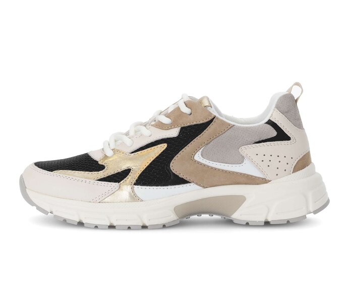 Gabor Sneaker Low Beige - Materialmix Leder/Lederimitat