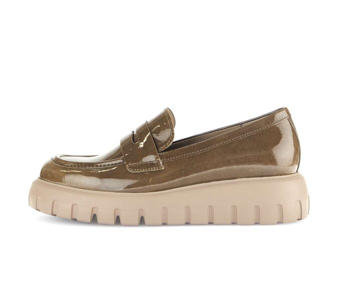 Gabor Loafer Braun - Lackleder