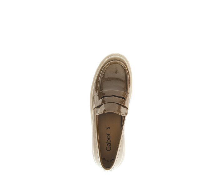 Gabor Loafer Braun - Lackleder