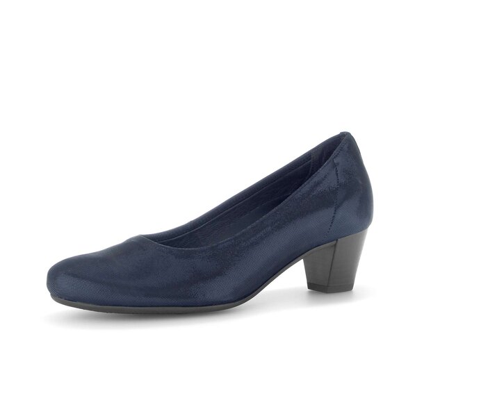 Gabor Eleganter Pumps Blau - Effektleder