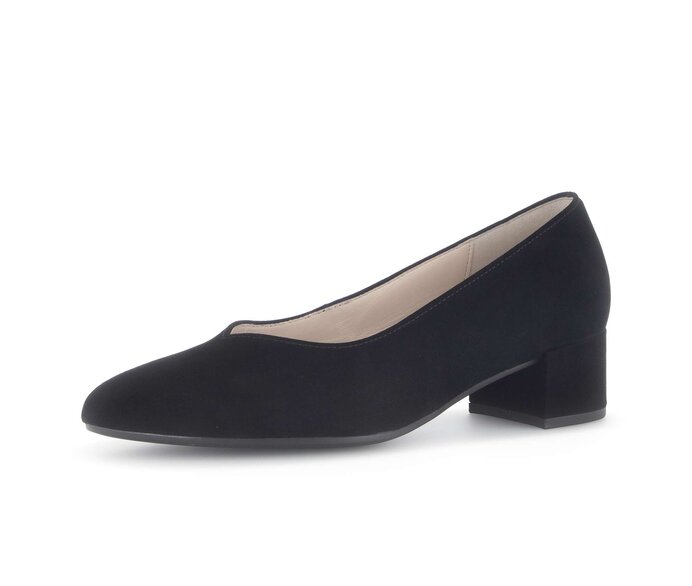 Gabor Eleganter Pumps Schwarz - Rauleder