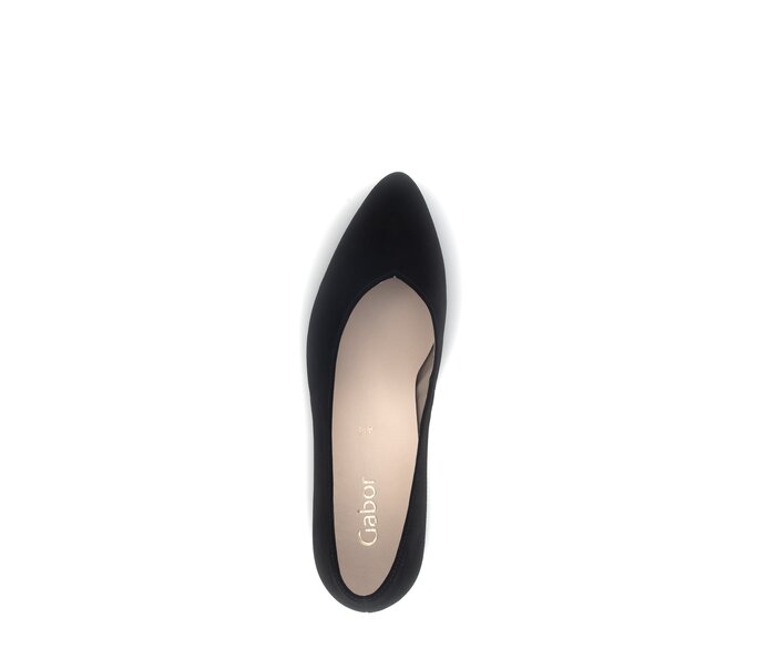 Gabor Eleganter Pumps Schwarz - Rauleder