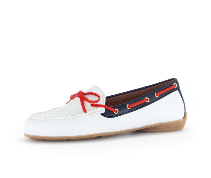 Gabor Slipper Weiß - Glattleder