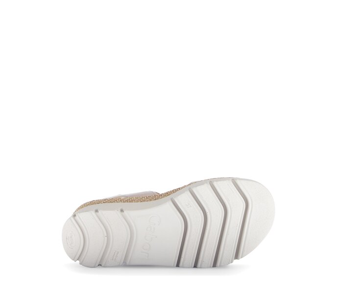 Gabor Plateau Sandale Gold - Effektleder