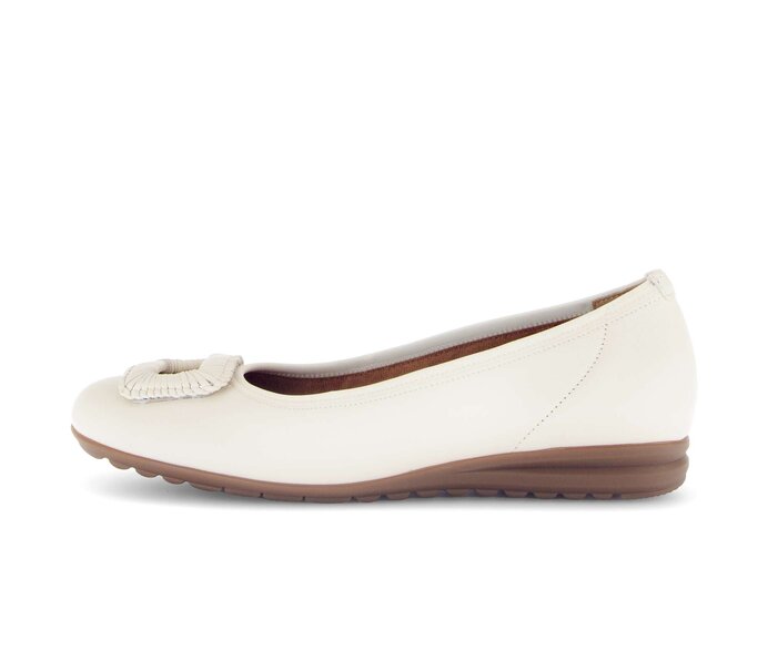 Gabor Sportliche Ballerina Beige - Glattleder
