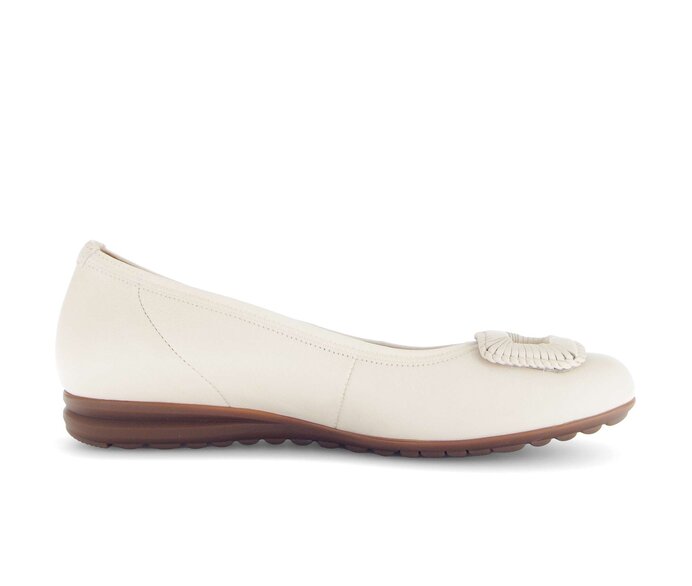 Gabor Sportliche Ballerina Beige - Glattleder