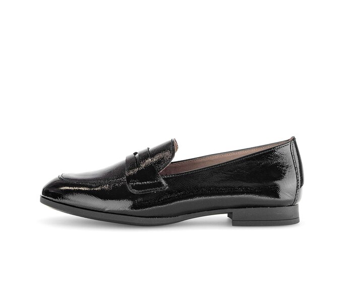 Gabor Slipper Schwarz - Lackleder