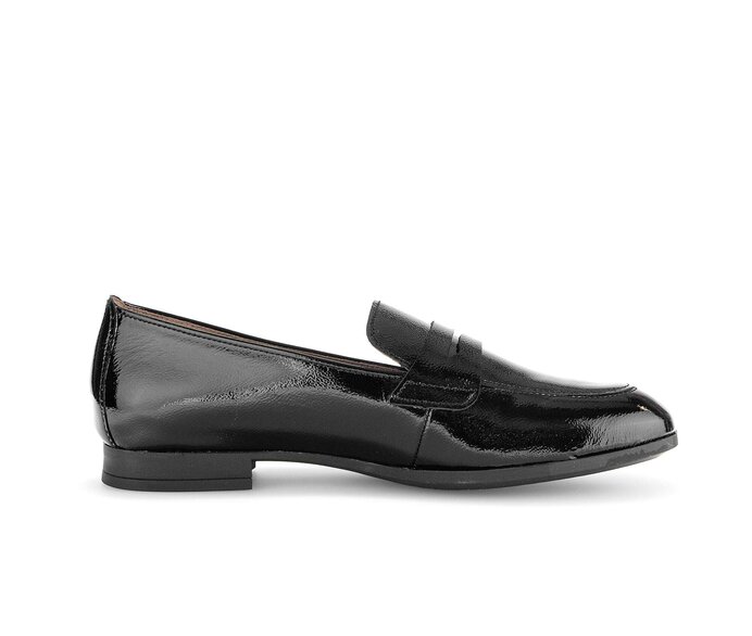 Gabor Slipper Schwarz - Lackleder