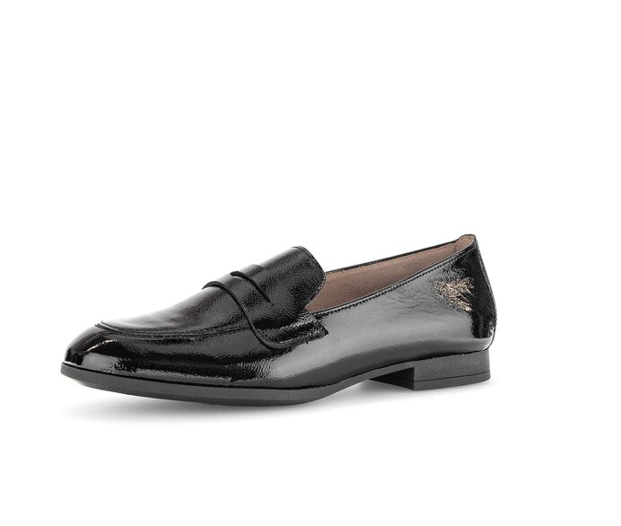 Gabor Slipper Schwarz - Lackleder
