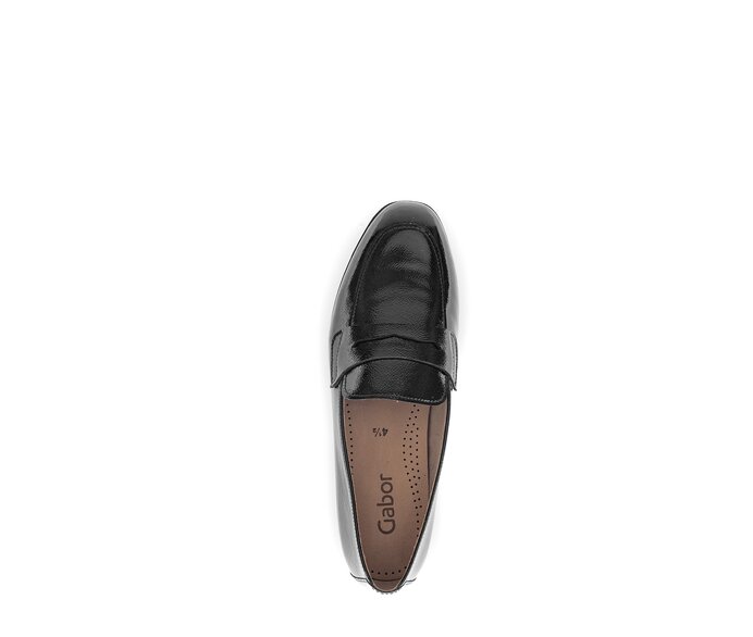 Gabor Slipper Schwarz - Lackleder