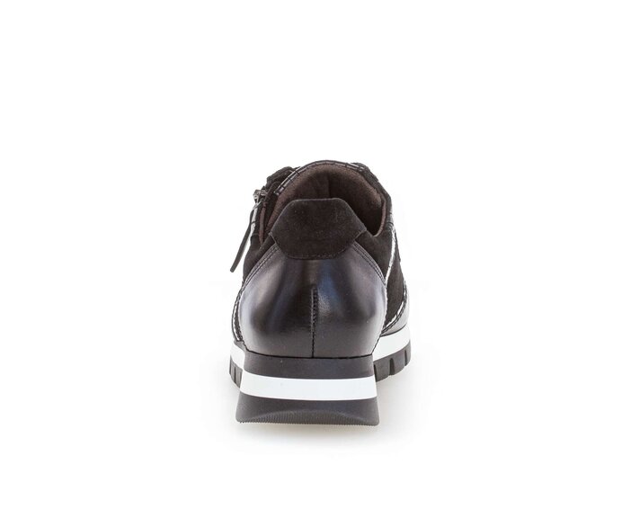 Gabor Sneaker Low Schwarz - Materialmix Leder